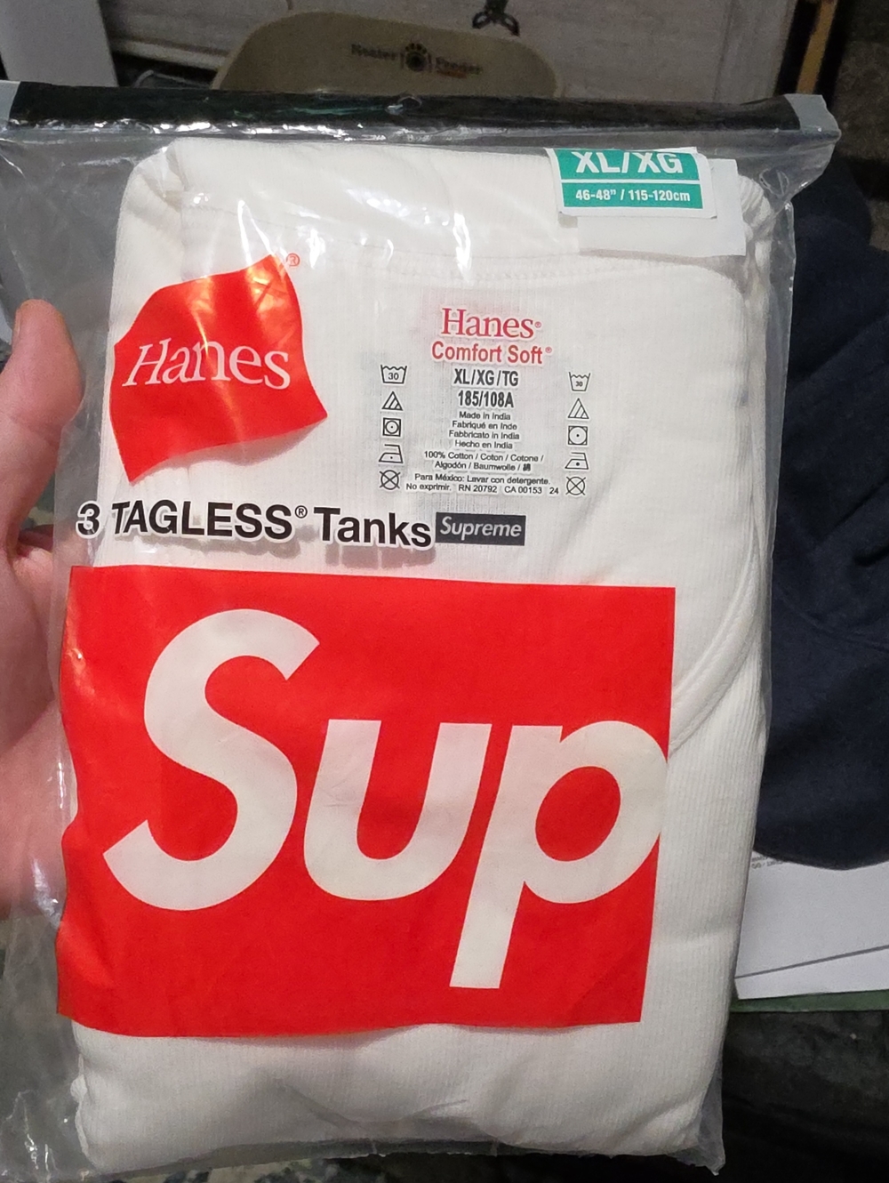 Supreme White Tank Tops - Pack of 3